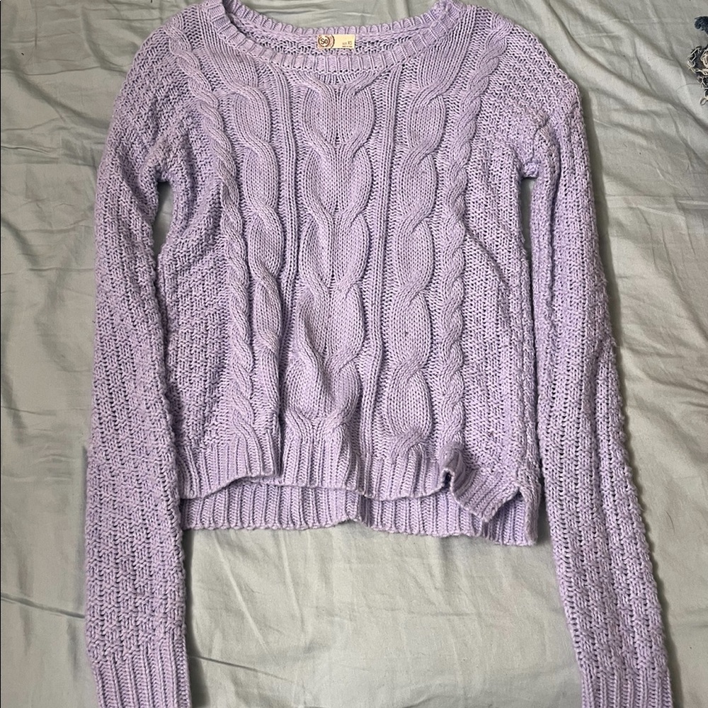 Purple Knitted Sweater Sz XS